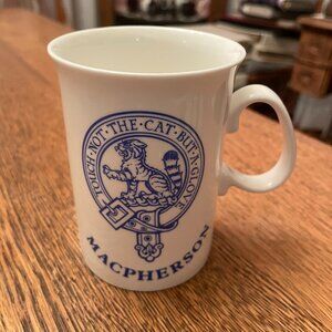 Macpherson: Touch Not The Cat But A Glove Clan Motto Coffee Cup Mug by Balfour